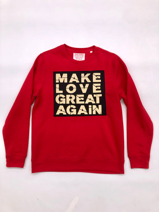 Make Love Patched Sweater