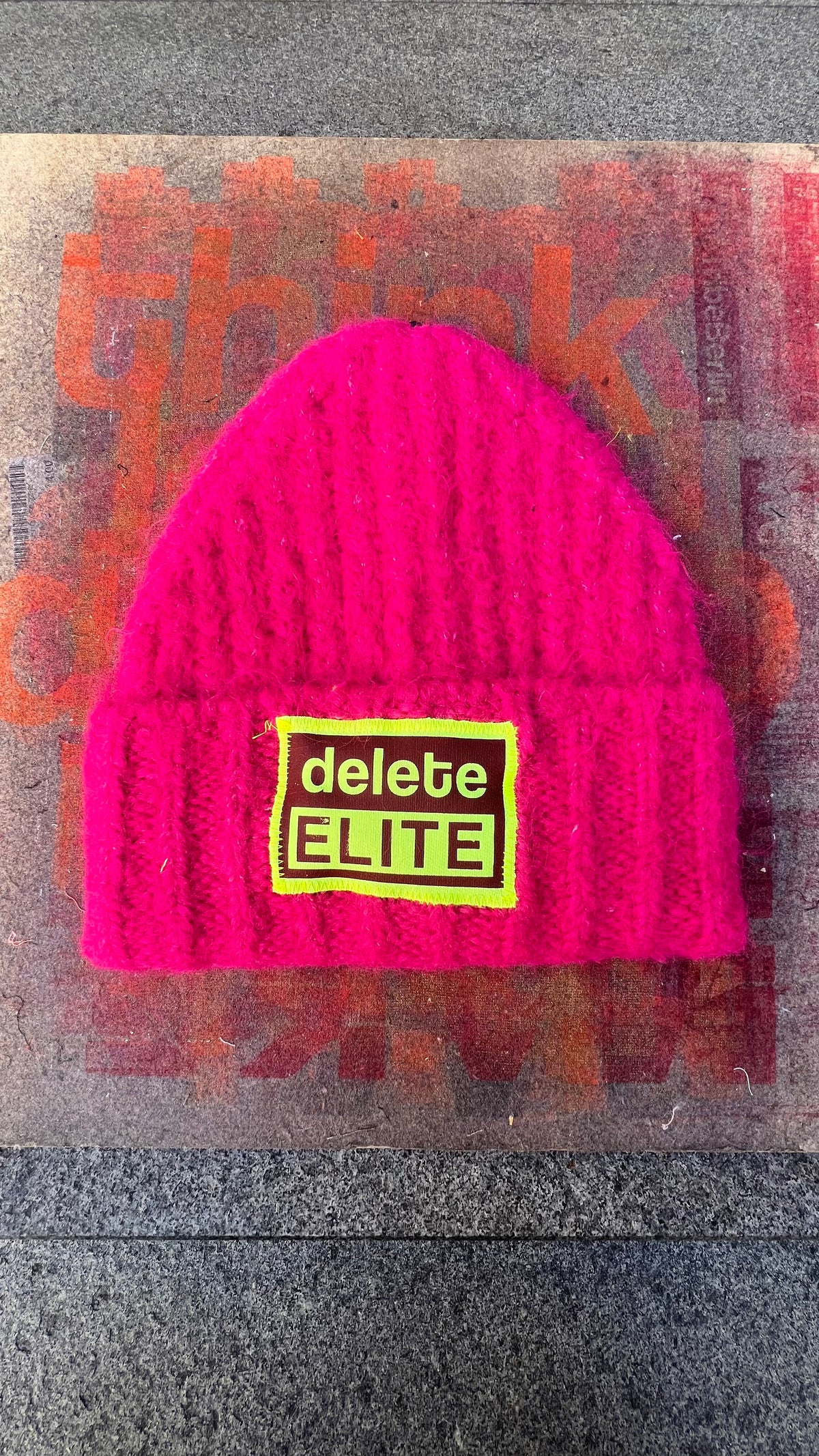 Neon Pink Beanie