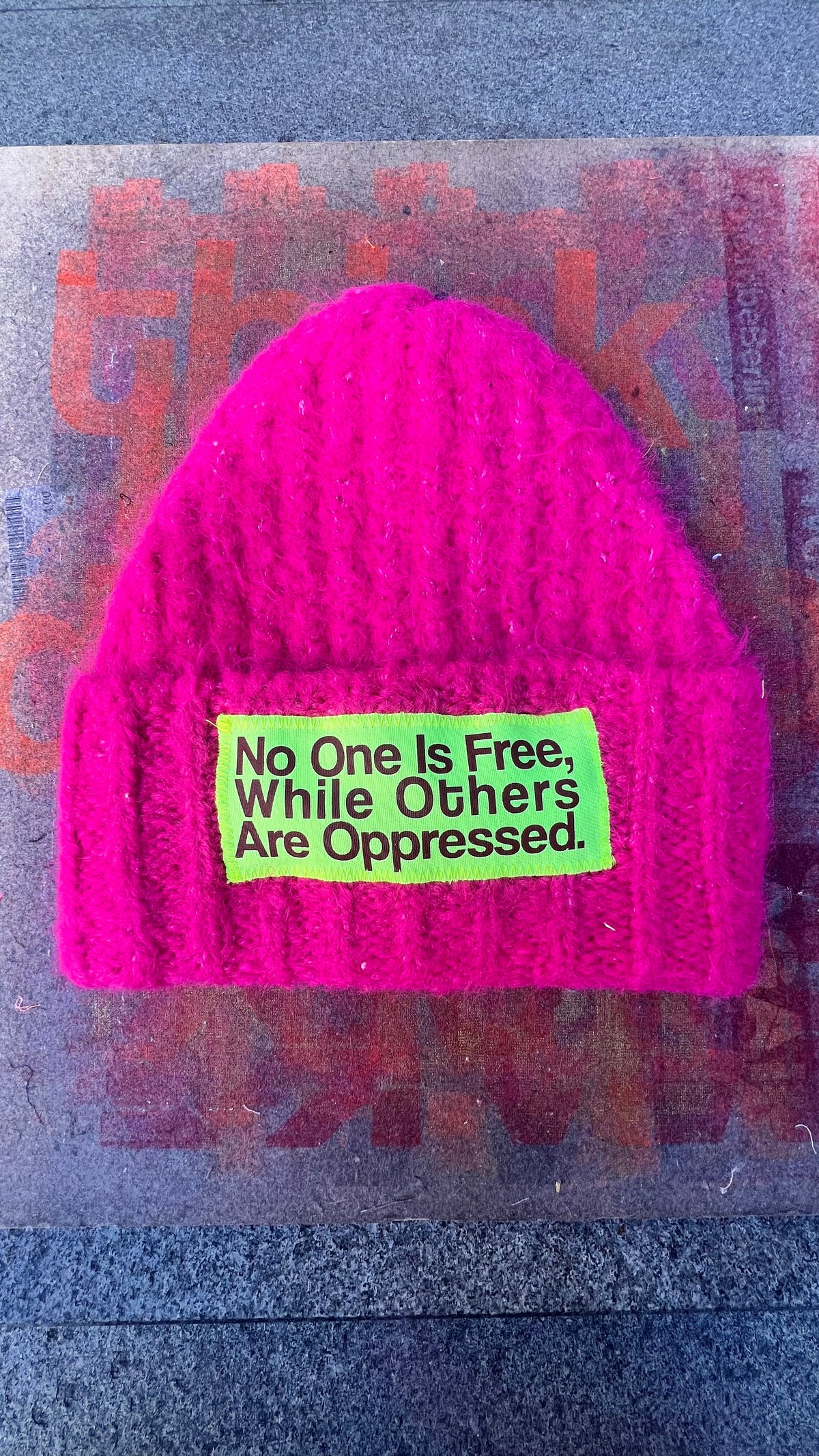 Neon Pink Beanie