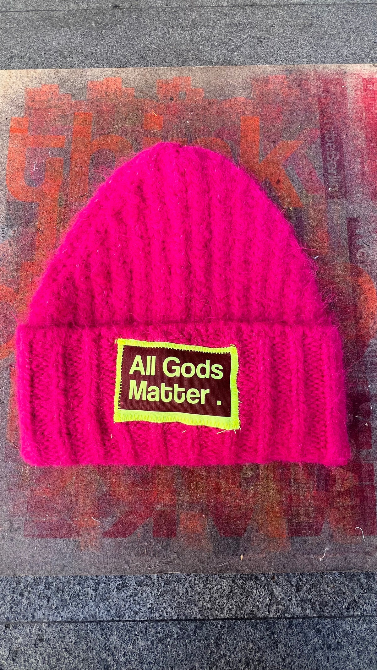 Neon Pink Beanie